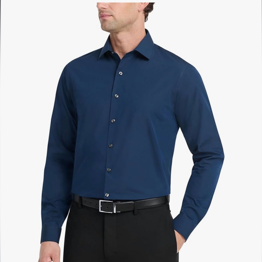 Kenneth Cole Reaction Navy Dress Shirt